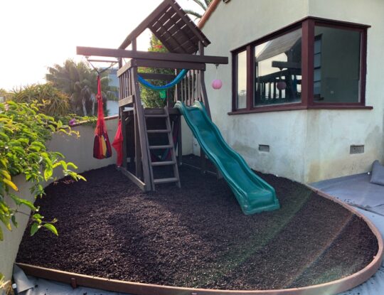 Broward County Safety Surfacing-Bonded Rubber Mulch